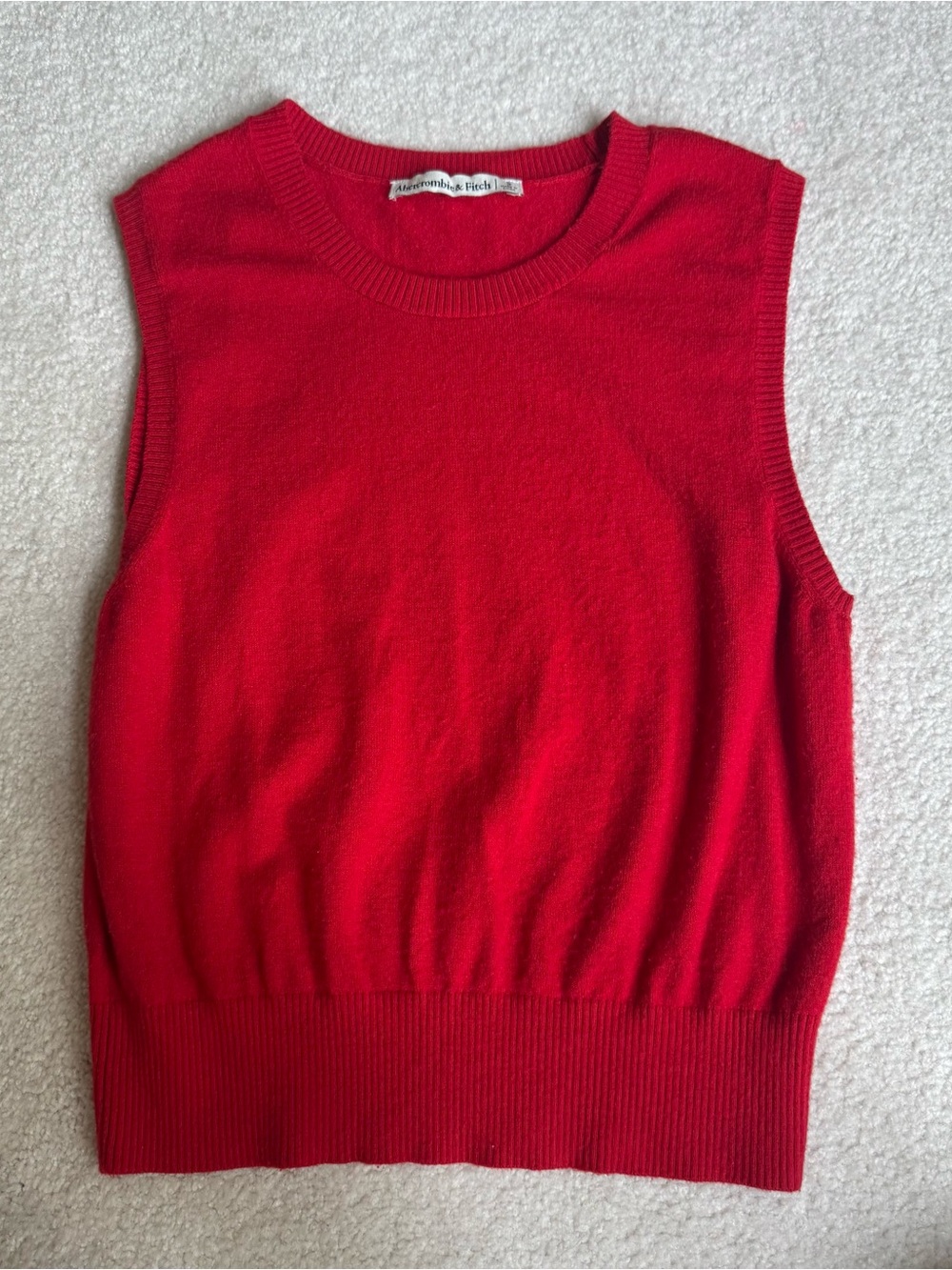 Abercrombie & Fitch Women's Red Sweater Tank